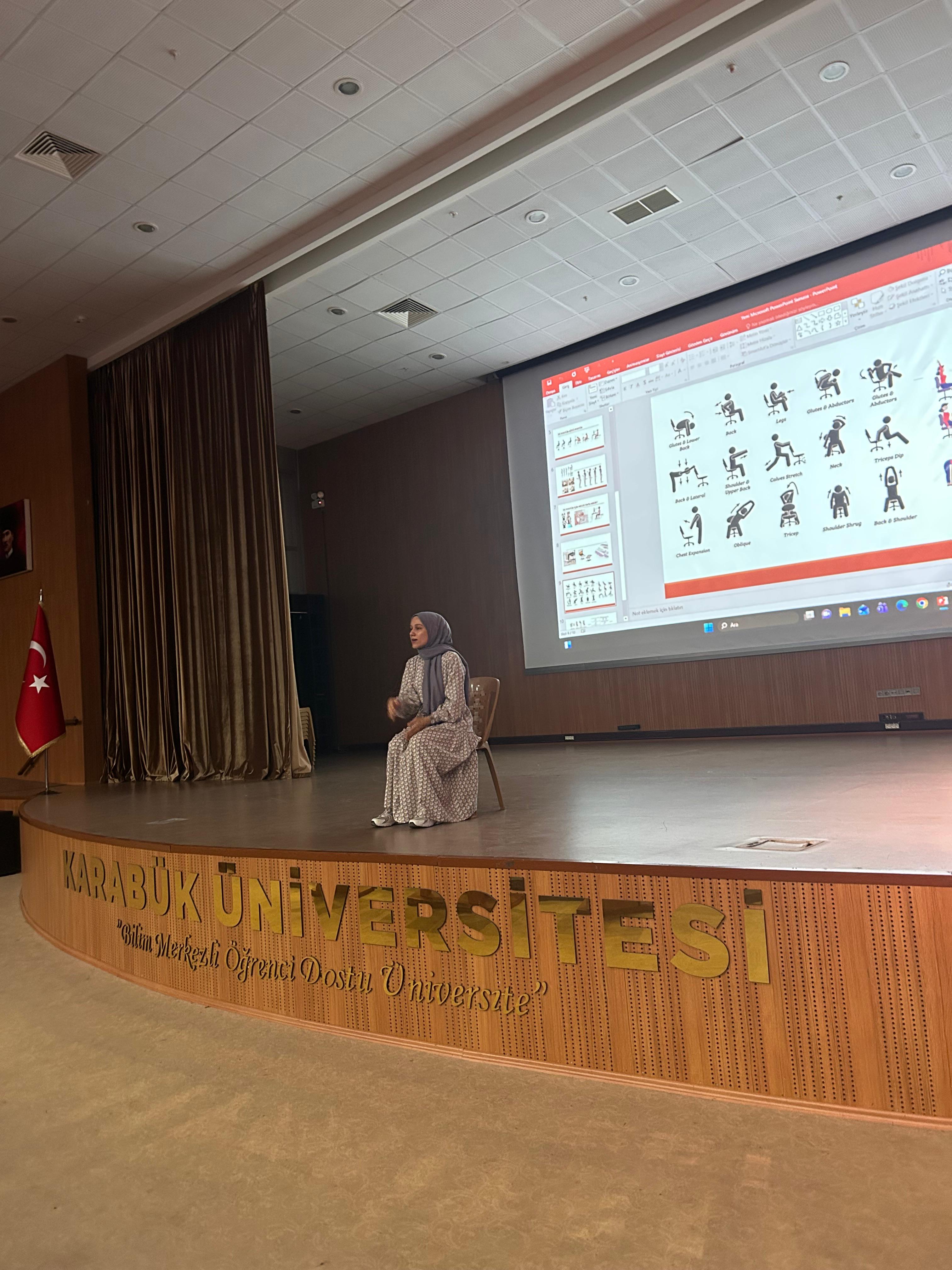 Ofis Ergonomisi ve Postür Eğitimi Afişi