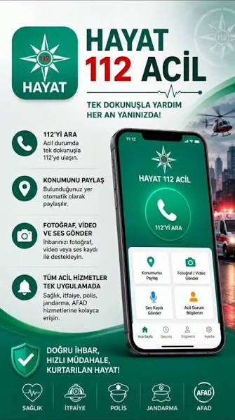 Hayat 112 Mobil Uygulaması Afişi